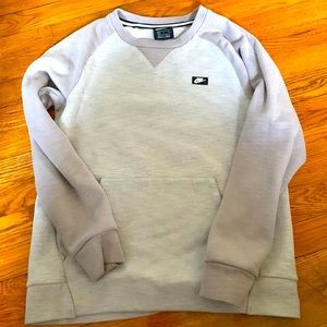 Grey and Black Adult Small/Youth XL NIKE Crew Neck Sweatshirt